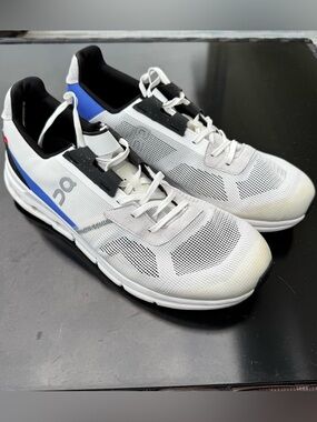 On Cloud Cloudrift Mens Size 11.5 White/ Asphalt Running Shoes Sneakers